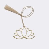 गैलरी व्यूवर में इमेज लोड करें, Brass Bookmark Yoga Lotus