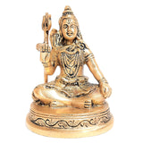 Load image into Gallery viewer, Brass Shiva Sitting 4.5 in