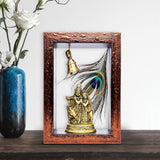 Load image into Gallery viewer, Wooden Temple Frame with Radha Krishna 5 in x 7 in