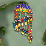 Load image into Gallery viewer, Wall Hanging with Multi Coloured Elephants and Beads 15 cm