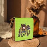Load image into Gallery viewer, Signature Elephant Faux Leather Square Sling Bag