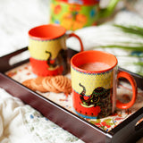 गैलरी व्यूवर में इमेज लोड करें, Signature Elephant Coffee Mugs Set of 2 (300 ml each)