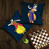 Load image into Gallery viewer, Classical Dancers Canvas Cushion Covers - 16 in x 16 in - Set of 2