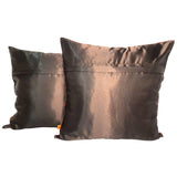 Load image into Gallery viewer, Ajrakh Maroon Satin Cushion Cover - 16 in x 16 in - Set of 2