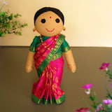 Load image into Gallery viewer, Kanmani Doll in Saree 10 in (Assorted Colours)