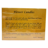 Load image into Gallery viewer, Flower pressed Candles Set of 5