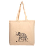Load image into Gallery viewer, Elephant Printed Tote Bag