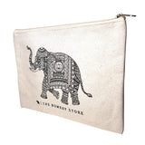 Load image into Gallery viewer, Elephant Printed Cotton Pouch