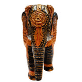 Load image into Gallery viewer, Whitewood Handpainted Elephant 6 in
