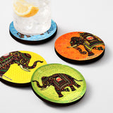 Load image into Gallery viewer, Signature Round Coasters with Holder (Set of 4)