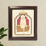 Load image into Gallery viewer, Saibaba Wood Art Frame 11 in x 13 in