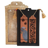 Load image into Gallery viewer, Wooden Bookmark Peacock Set of 2